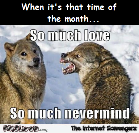 When it�s that time of the month meme � Hump day mischief @PMSLweb.com