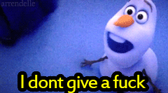 Snowman in Frozen doesn’t give a f*ck @PMSLweb.com
