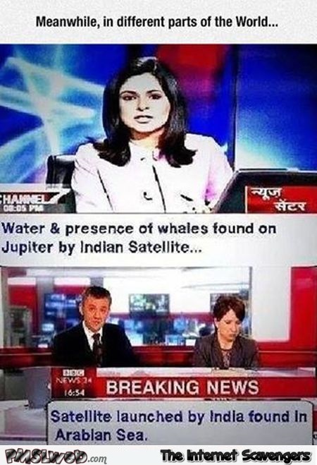 Funny Indian satellite breaking news
