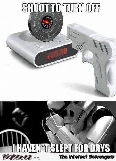 Funny storm trooper alarm clock meme