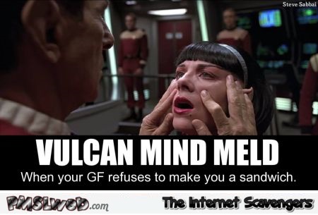 Vulcan mind meld humor @PMSLweb.com