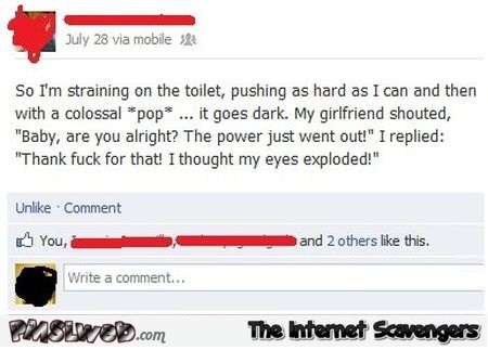 One of the funniest facebook statuses ever – Monday LOL @PMSLweb.com
