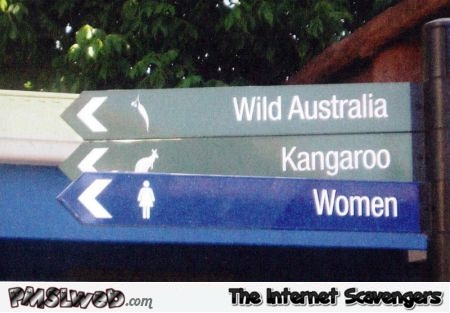 Funny Australian direction signs