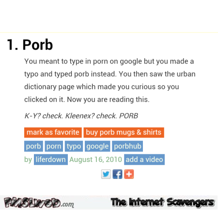 Funny porb definition @PMSLweb.com