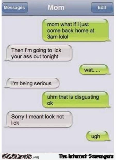 Funny mum’s text message fail @PMSLweb.com