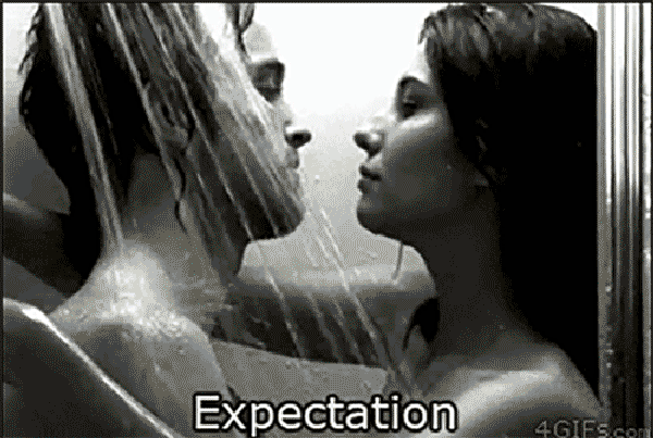 In the shower together expectations versus reality humor @PMSLweb.com