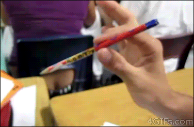 Funny pencil tossing @PMSLweb.com