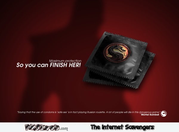 Mortal kombat condoms @PMSLweb.com