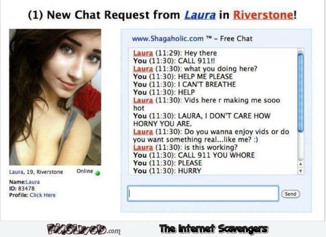 Funny fake meeting girls online chat @PMSLweb.com