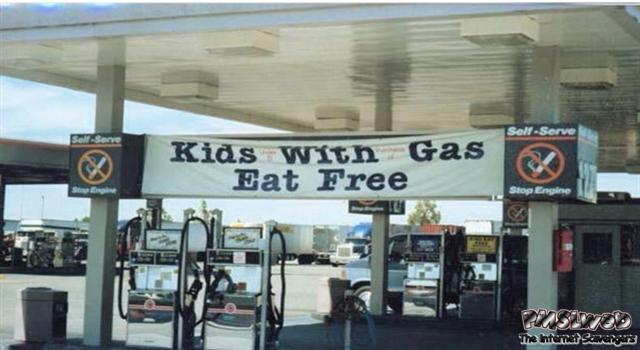 Funny gas station promotion fail @PMSLweb.com