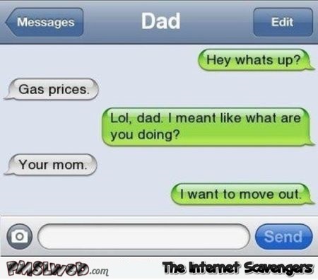 Dad is trolling – Funny text messages @PMSLweb.com