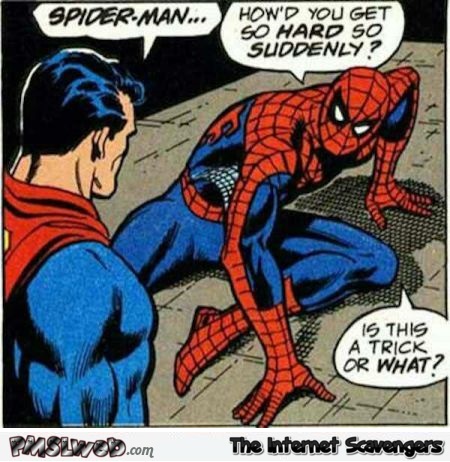 Funny Spiderman speech bubble fail