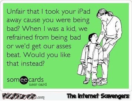 Kids these days sarcastic ecard @PMSLweb.com