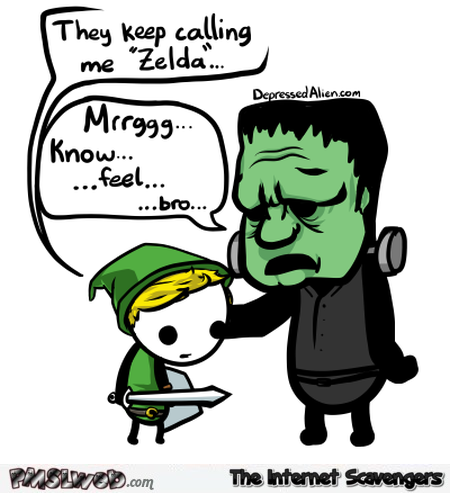 Frankenstein’s monster understands link humor – LOL pictures @PMSLweb.com