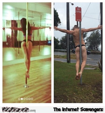 Funny pole dance parody @PMSLweb.com
