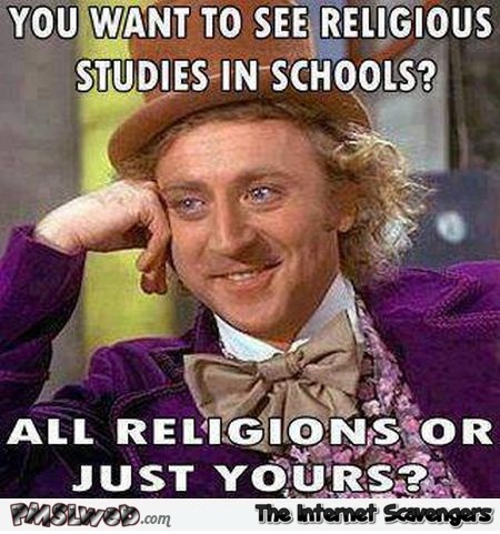Funny religion in school meme @PMSLweb.com