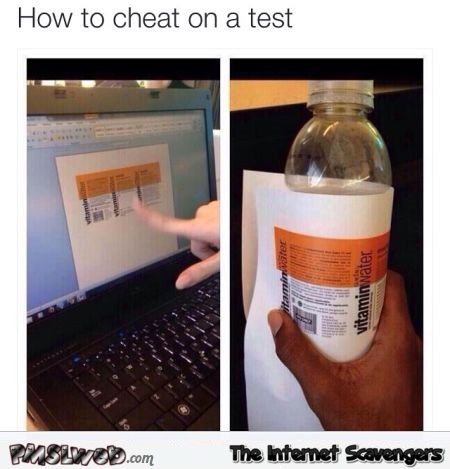 How to cheat on a test humor @PMSLweb.com