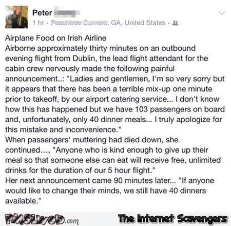 Funny Irish airline joke @PMSLweb.com