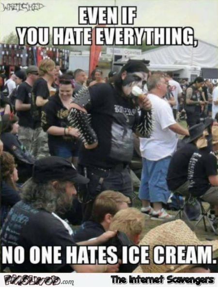 No one hates ice cream meme @PMSLweb.com