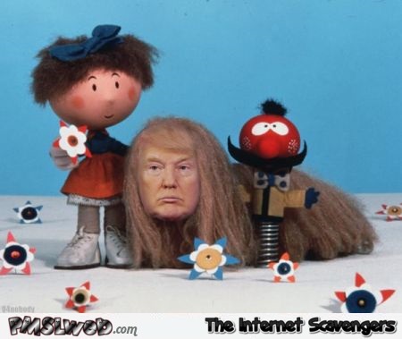 The magic roundabout Dougal Trump humor @PMSLweb.com