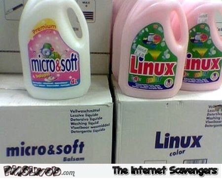 Microsoft and Linux detergent @PMSLweb.com