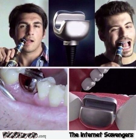 Funny tooth bottle opener @PMSLweb.com