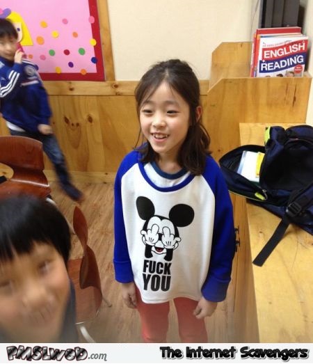 Funny Mickey mouse t-shirt fail @PMSLweb.com