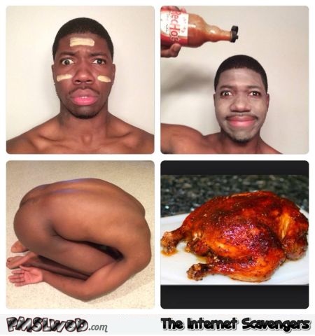 Funny spicy chicken transformation @PMSLweb.com