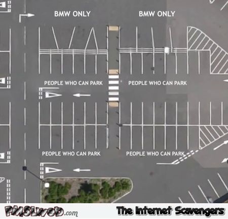 People who can park versus BMW joke