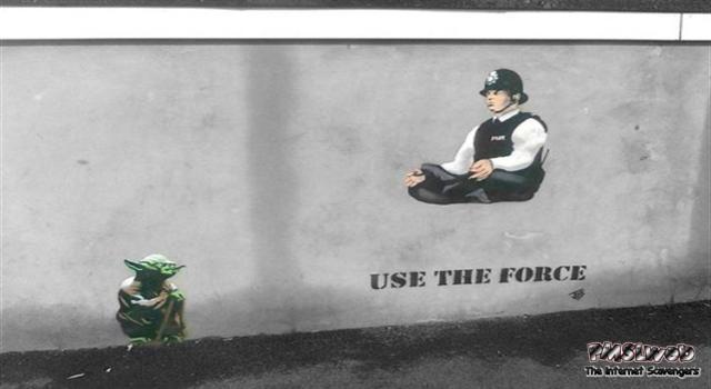Funny use the force painting – TGIF fun @PMSLweb.com