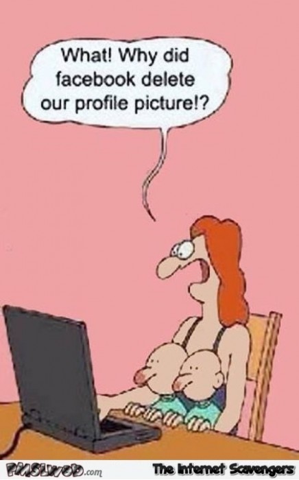 Facebook deleted our profile picture funny cartoon