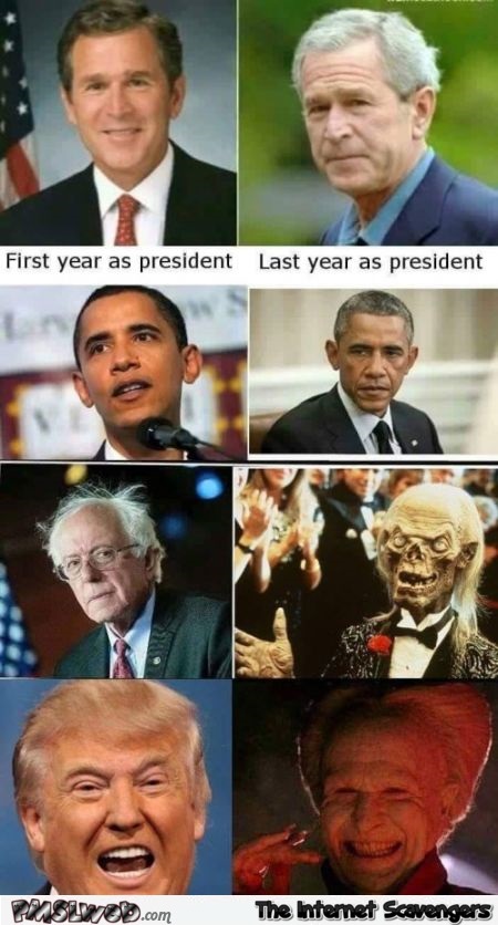 Funny American presidents before versus after @PMSLweb.com
