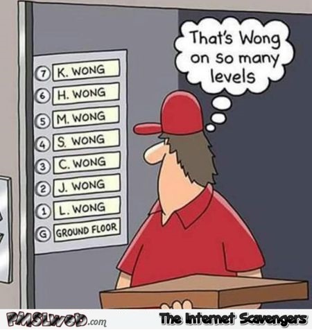 Wong on so many levels funny cartoon @PMSLweb.com