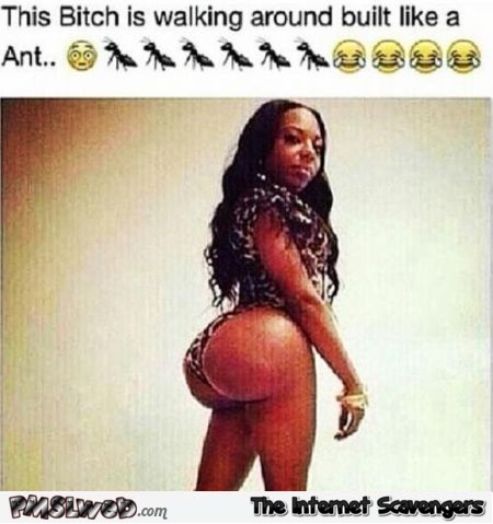 Funny she is built like an ant