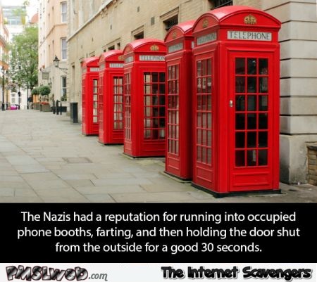 Nazi phone booth joke – Hump day laughter @PMSLweb.com