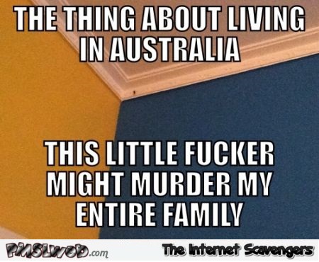 Living in Australia funny meme @PMSLweb.com