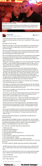 Funny Irish letter to Isis