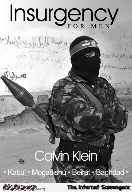 Funny terrorist perfume Calvin Klein – Hump day guffaws @PMSLweb.com