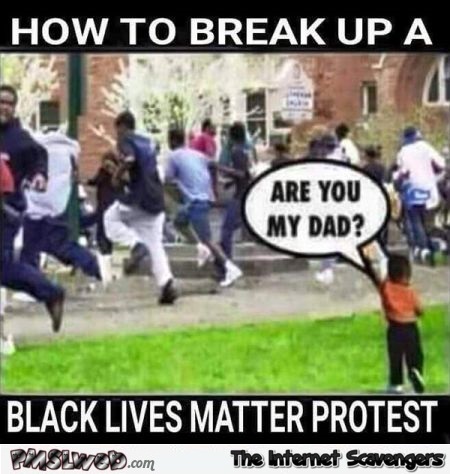 How to break up a black lives matter protest joke @PMSLweb.com