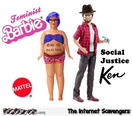 Feminist Barbie and social justice ken � Wednesday funniness @PMSLweb.com