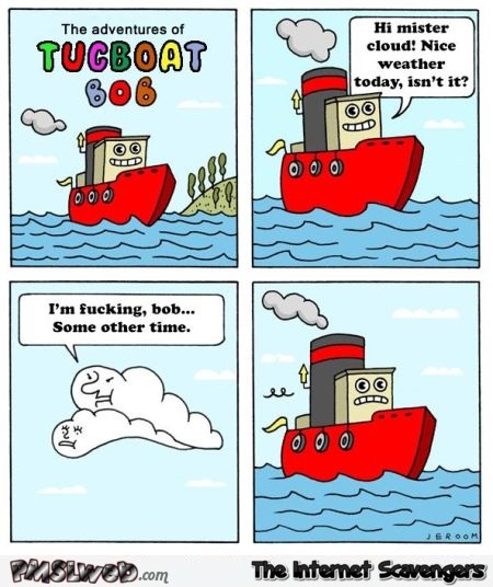 Funny tucboat cartoon @PMSLweb.com