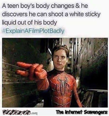What Spiderman is really about humor @PMSLweb.com