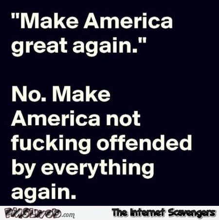 Make America great again funny quote @PMSLweb.com