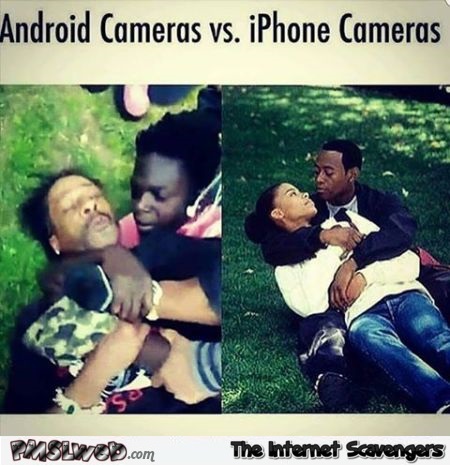 Funny Android cameras versus iPhone cameras @PMSLweb.com