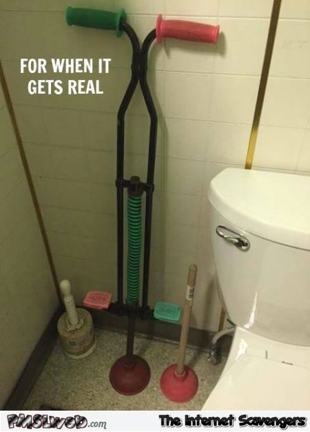 Funny plunger or when shit gets real @PMSLweb.com