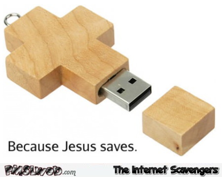 Funny Jesus saves USB stick @PMSLweb.com