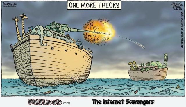Funny Bizarro dinosaur theory @PMSLweb.com
