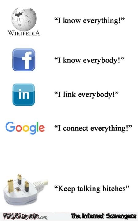 Social media in a nutshell humor @PMSLweb.com