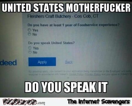 Do you speak United States meme – Saturday madness @PMSLweb.com