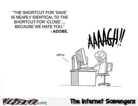 Adobe hates you humor @PMSLweb.com